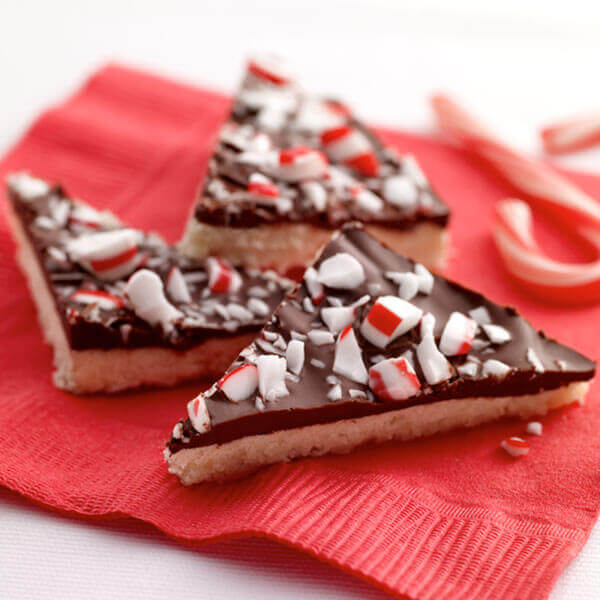 Peppermint Bark Shortbread Bars