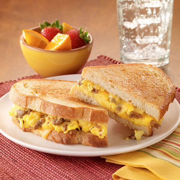 Breakfast for Dinner Grilled Cheese