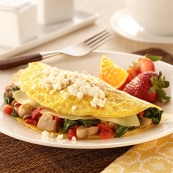 Spinach Mushroom Omelet