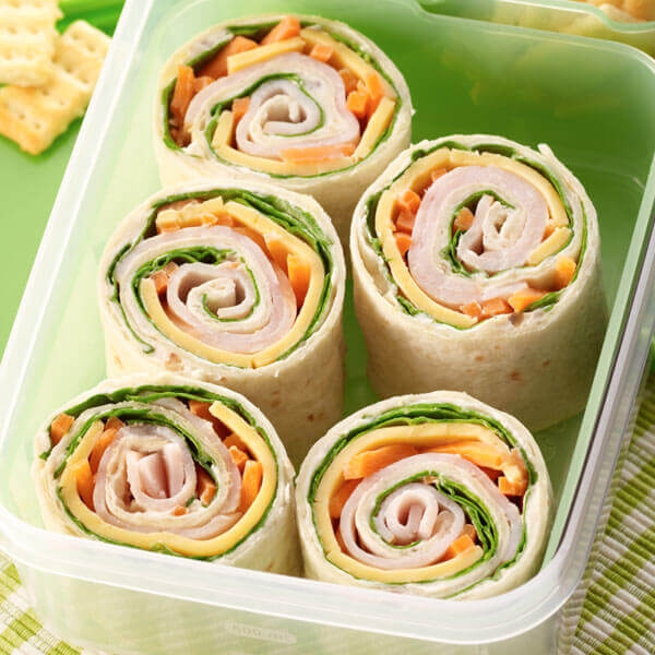 Honey, Turkey & Cheese Pinwheels