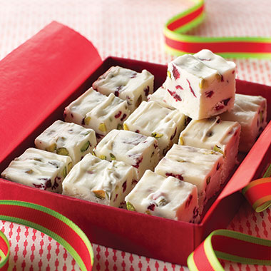 Cranberry-Pistachio Fudge