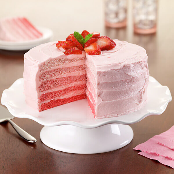 Strawberry Ombre Cake