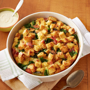 Croque Madame Egg Bake