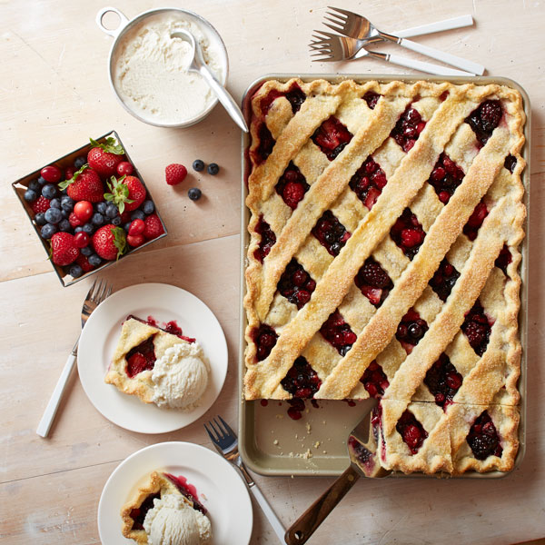 Mixed Berry Sheet Pan Pie